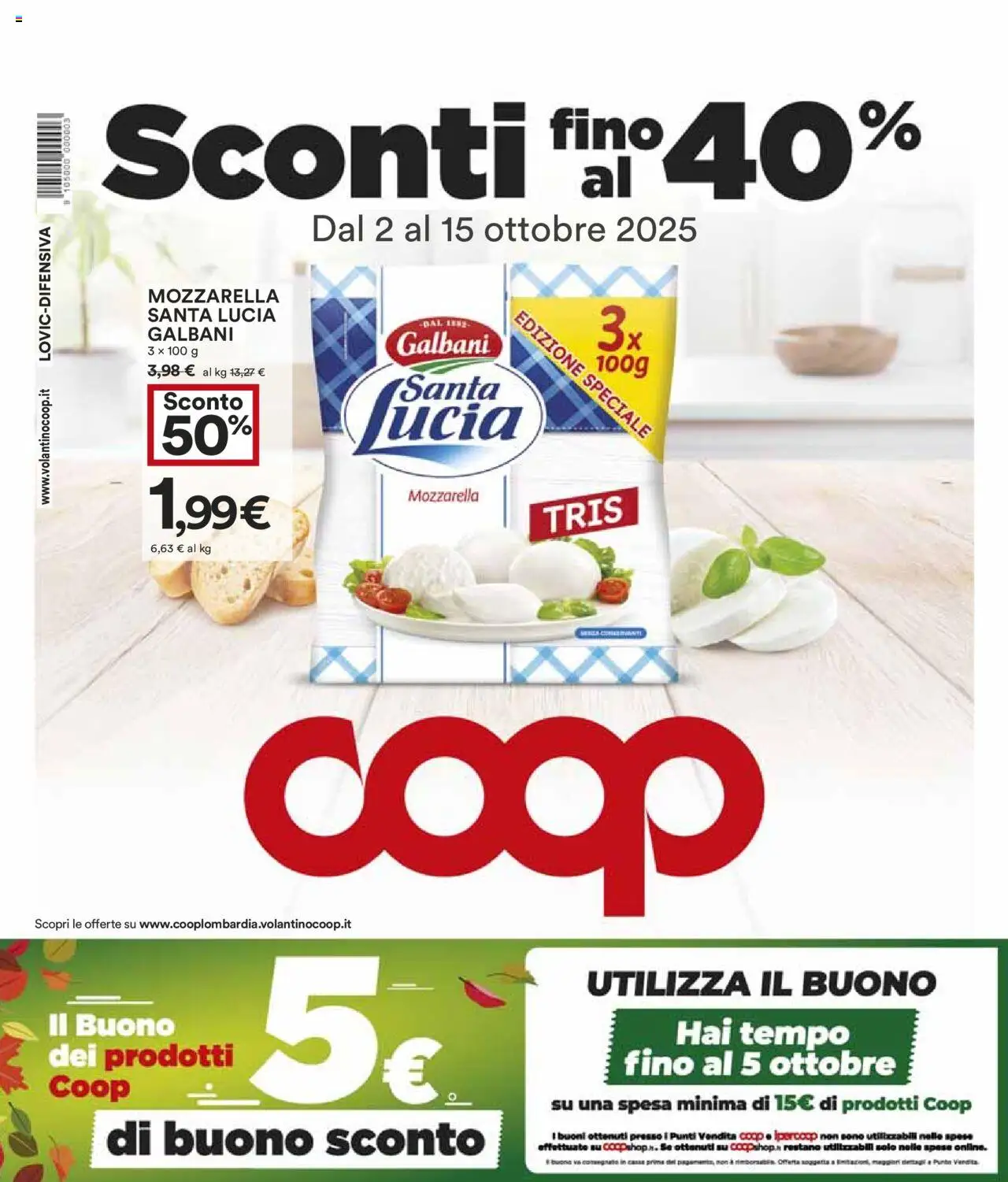 Volantino COOP valido da 02/10/2025 numero di pagina 1