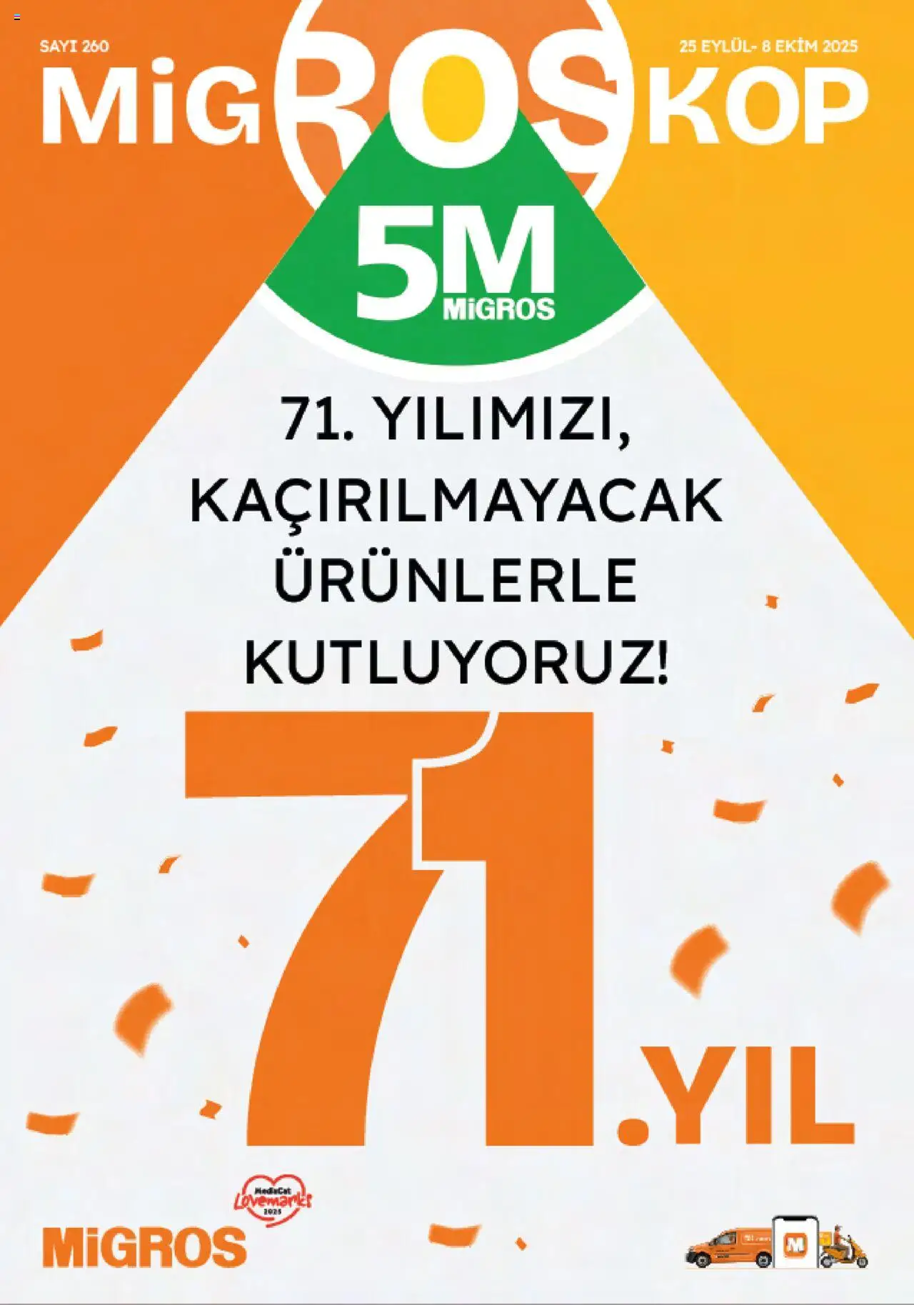 Migros Katalog 25 Eylül 2025 - Broşür "5M Migroskop Dijital" - Sayfa numarası 1