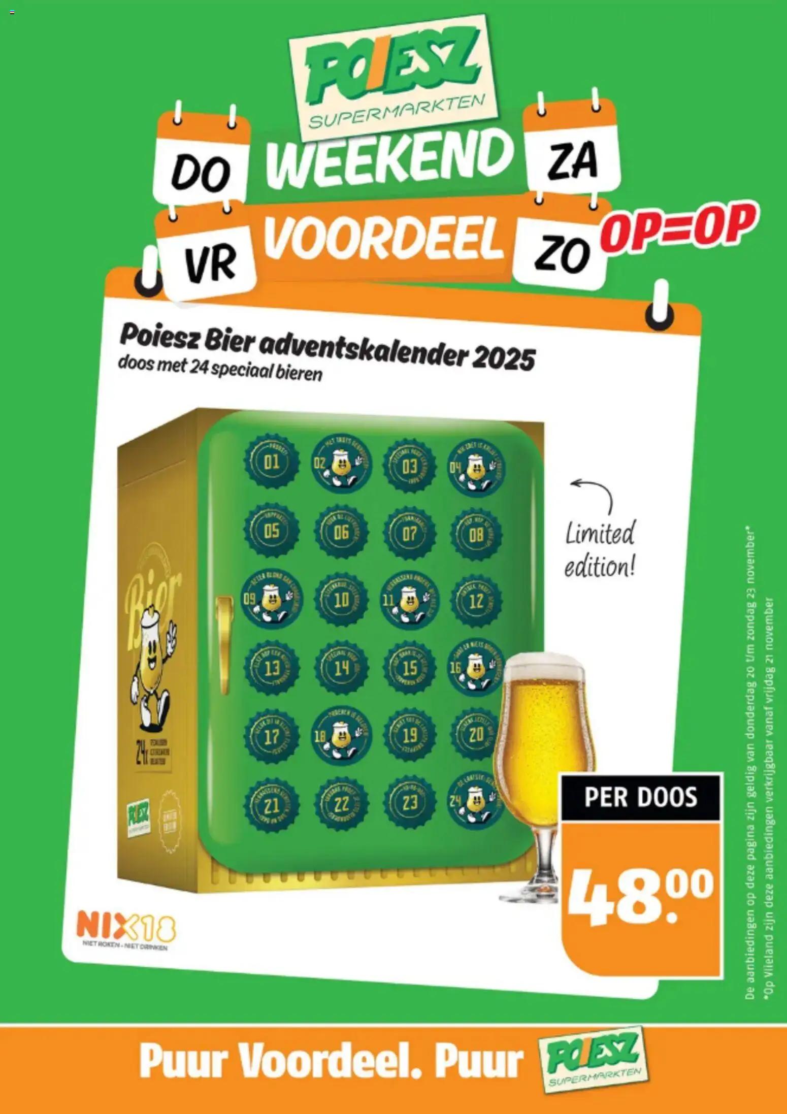 Voorbeeld van Weekendacties folder van winkel Poiesz geldig vanaf 20-11-2025 - Bier