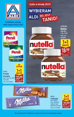 Pogląd gazetki "Tylko w środę" ze sklepu Aldi ważnej od 28.01.2026