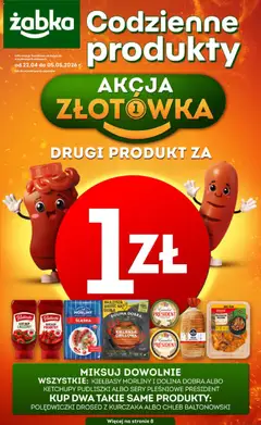 Pogląd gazetki "Żabka gazetka - Codzienne produkty" ze sklepu Żabka ważnej od 22.04.2026