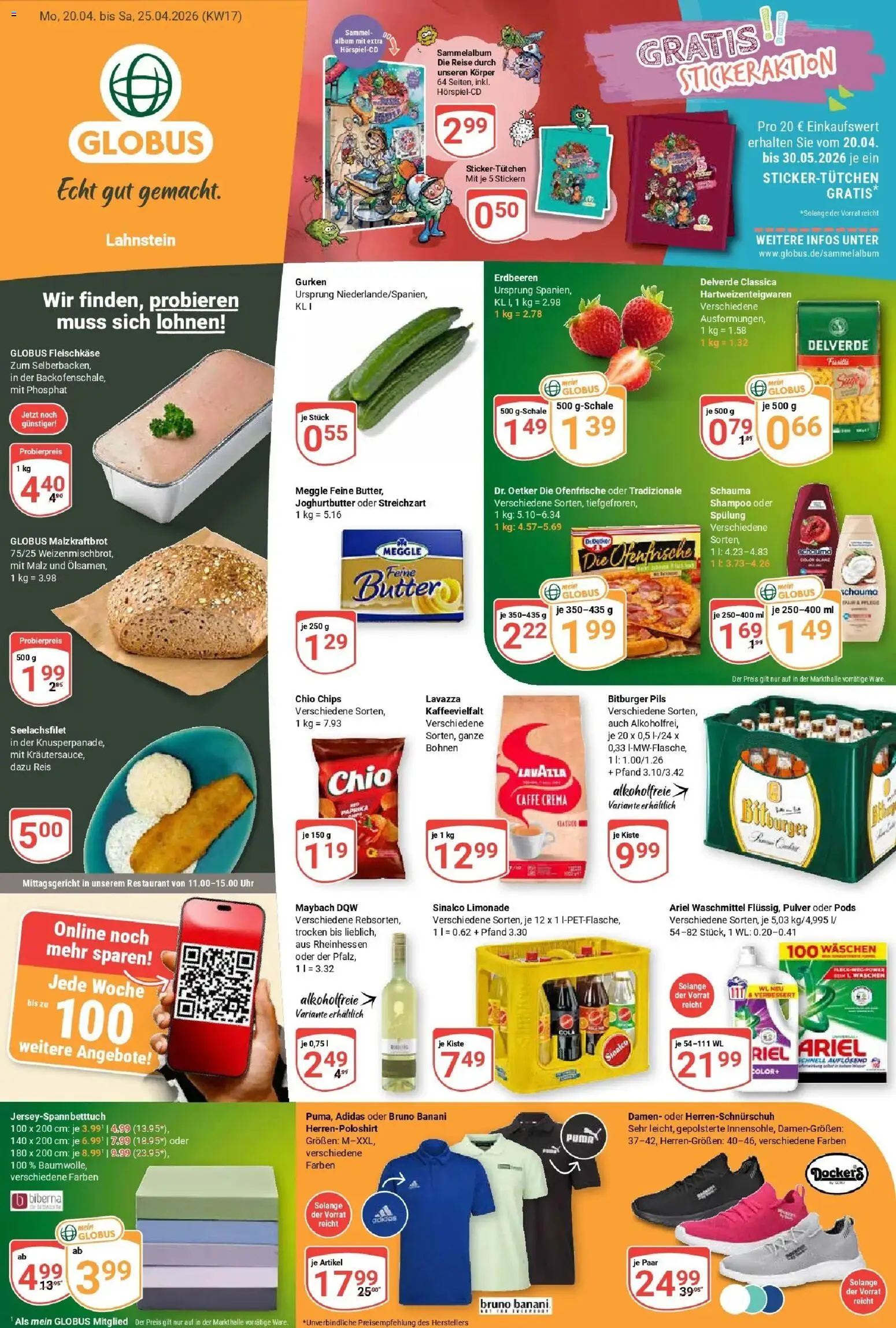 Vorschau von dem Prospekt des Geschäftes Globus, gültig ab dem 20.04.2026
