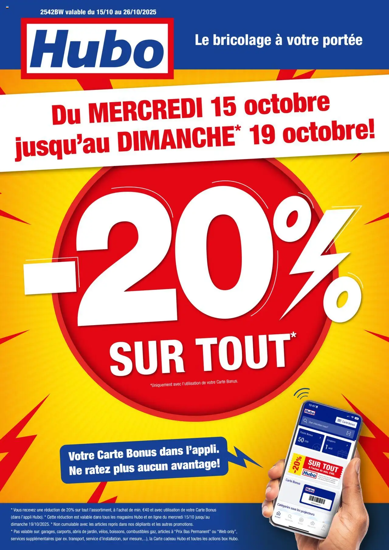 Hubo shop Publicité geldig vanaf 15/10/2025 - Paginanummer 1 - NOS, La, Box