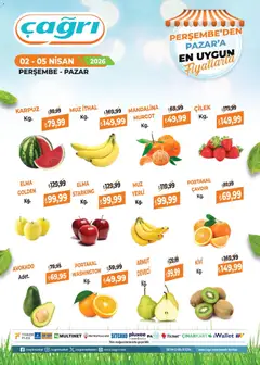 Çağrı Market Çağrı Market - Manav Katalog 02.04.2026 - Broşürünün önizlemesi