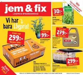 Förhandsgranska reklamblad Aktuella reklamblad Jem & Fix från butik Jem & Fix gäller från 25/08/2025