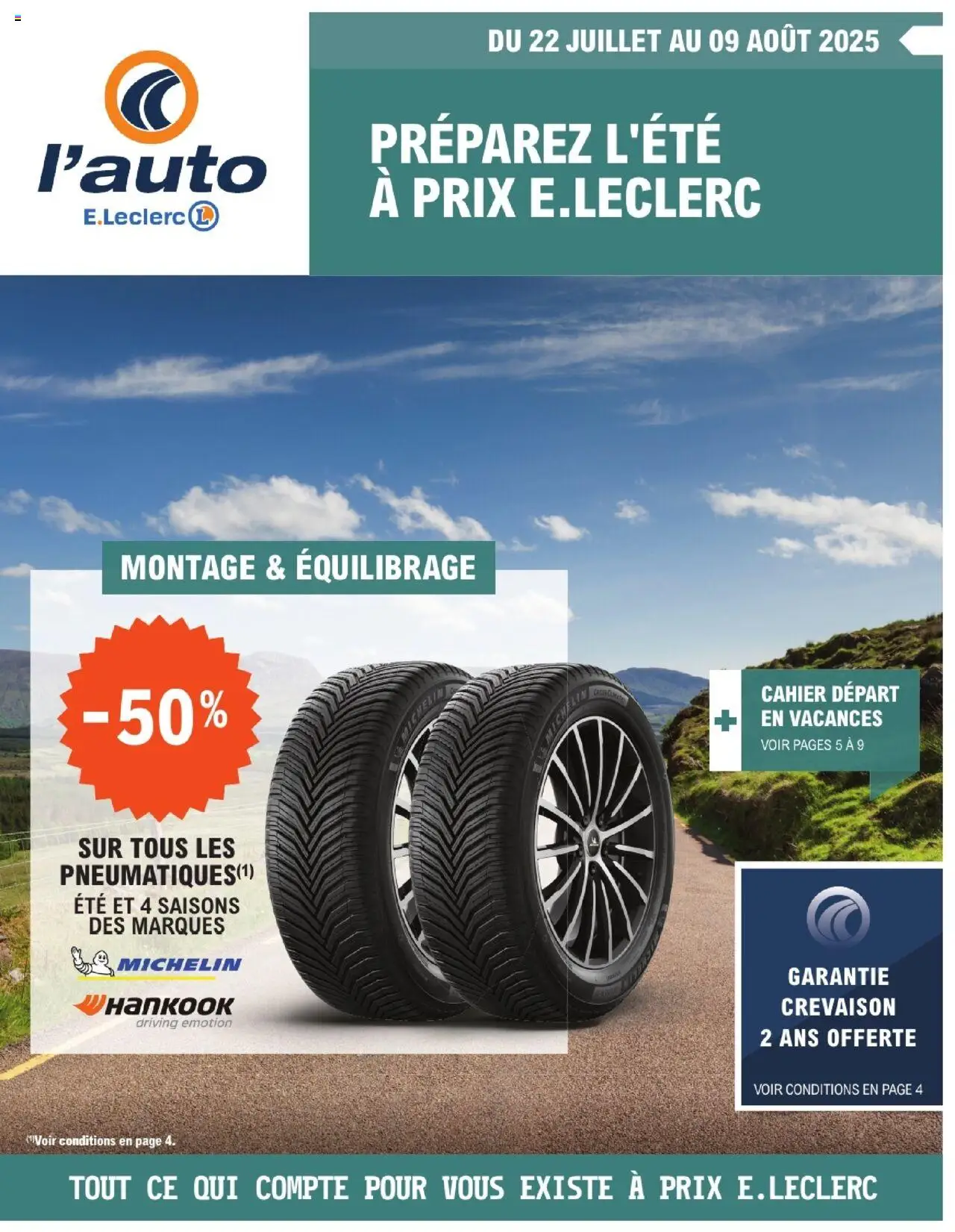E-catalogue Leclerc 1 de la boutique l'auto E.Leclerc valable du 22/07/2025 - Page numéro 1