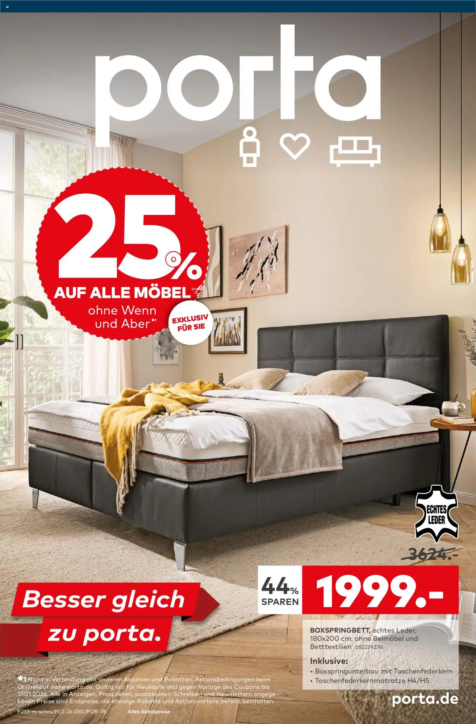 Vorschau von dem Prospekt des Geschäftes Porta!, gültig ab dem 05.01.2026