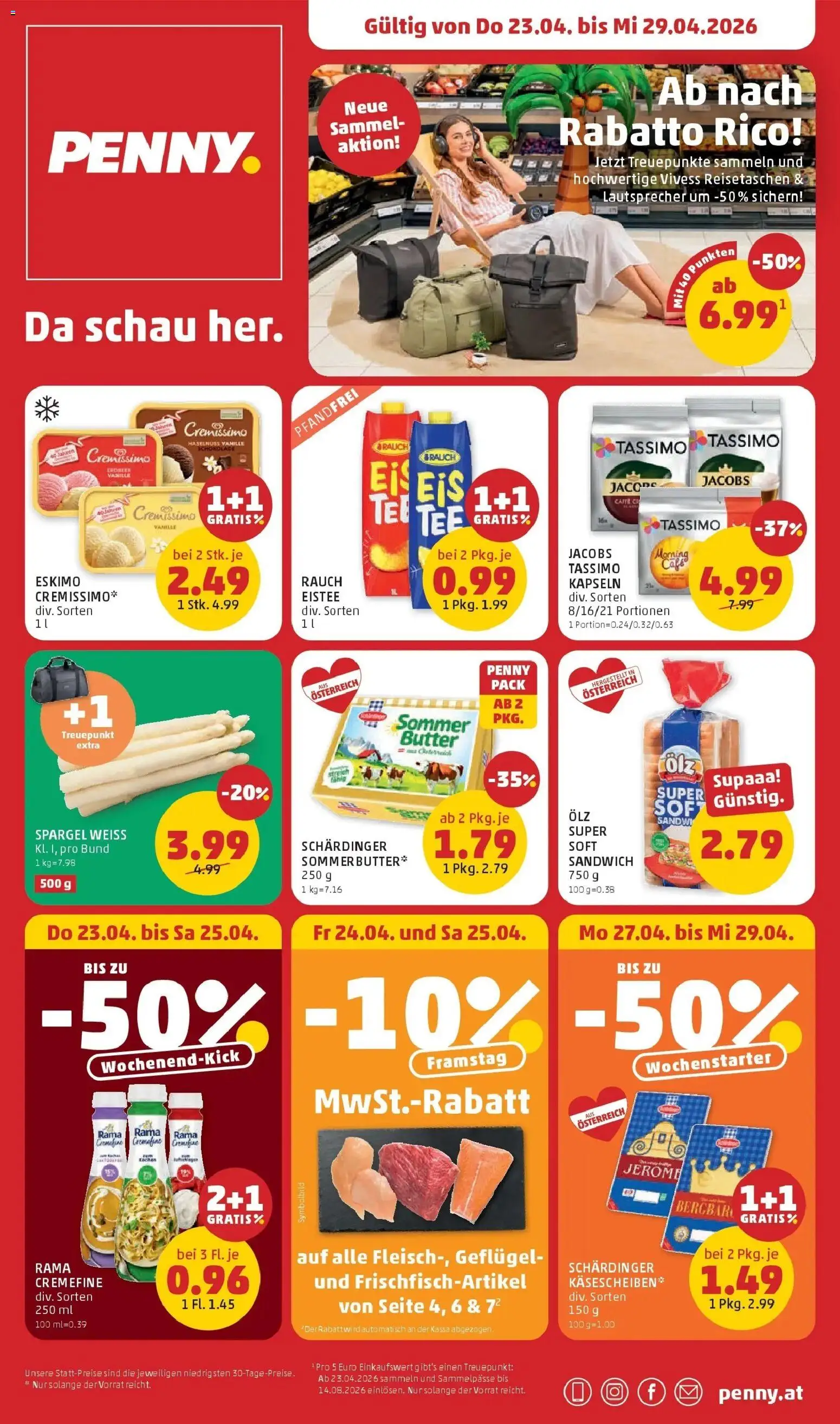 Vorschau der Angebote: Penny Markt Penny Markt Die ganze Woche sparen gültig ab 23.04.2026
