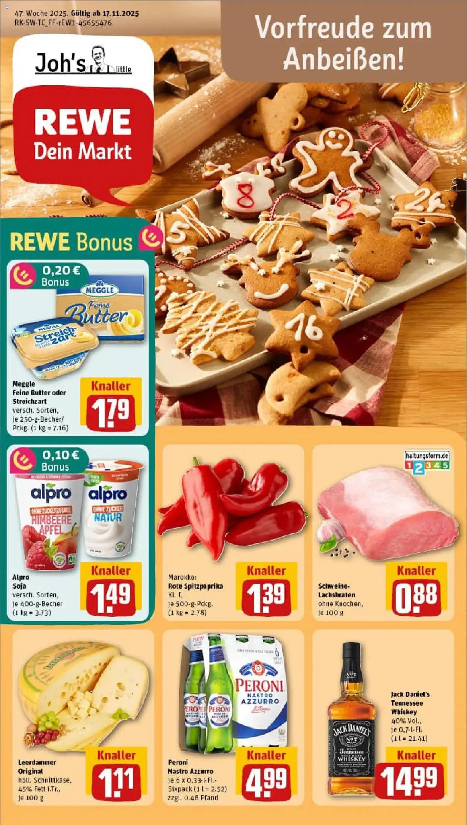 Vorschau von dem Prospekt des Geschäftes Rewe, gültig ab dem 17.11.2025