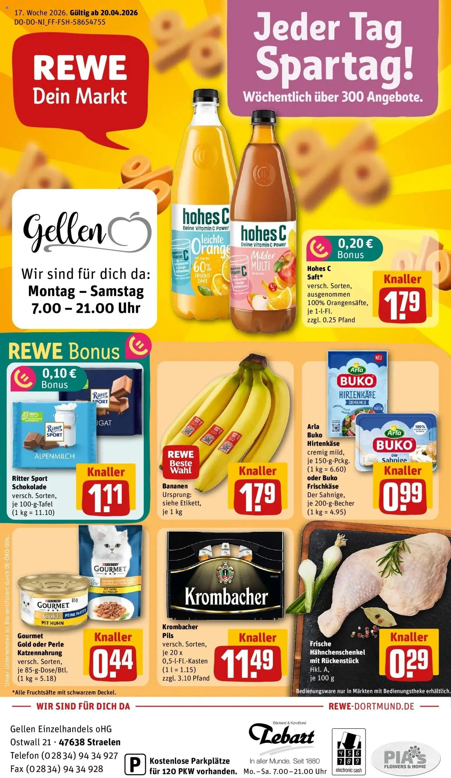 Vorschau von dem Prospekt des Geschäftes Rewe, gültig ab dem 20.04.2026