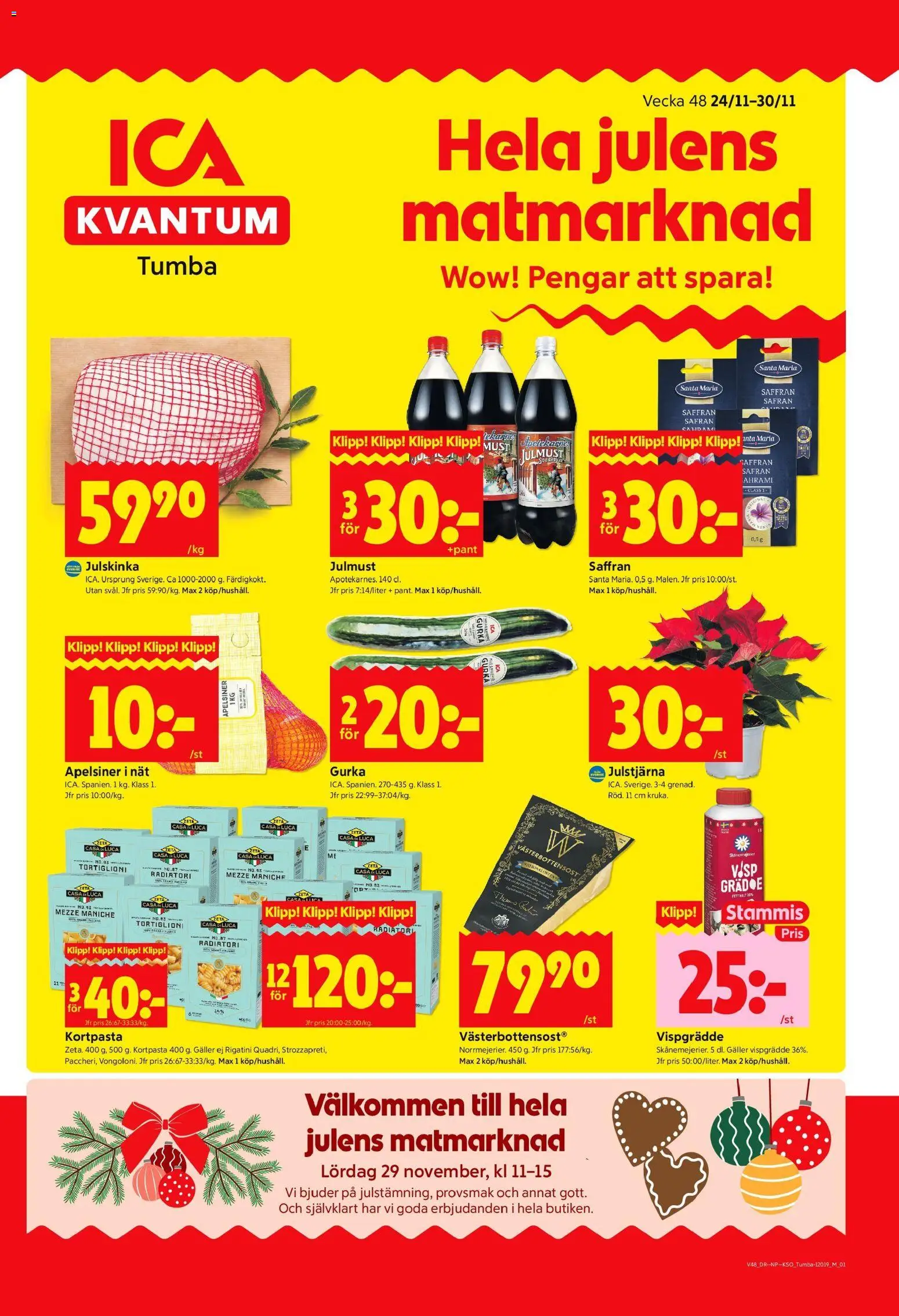 Förhandsgranska reklamblad Tumba från butik ICA Kvantum gäller från 24/11/2025