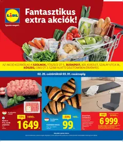Lidl - Szolnok, Budapest, Kőszeg megtekintése, amely érvényes 2026.02.26.-től