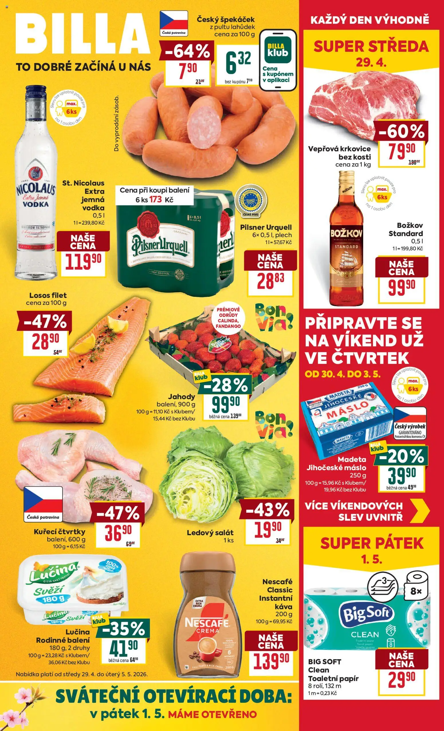 Náhled nabídky: Billa Billa Malý leták platný od 29.04.2026