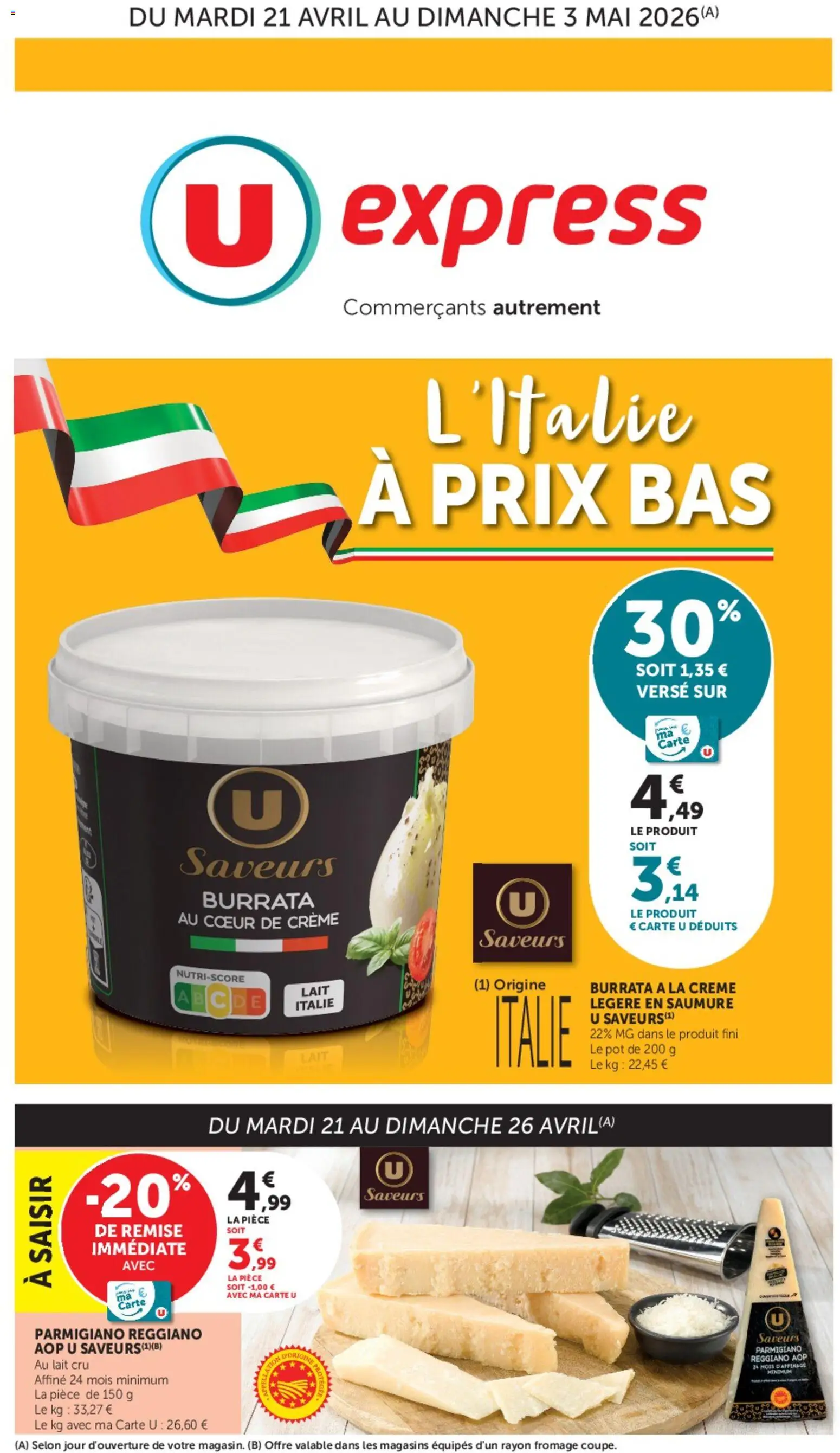 Prévisualisation de U Express catalogue du magasin U Express formulaire valide 21/04/2026