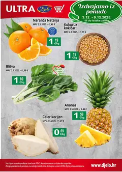 Pregled letka Trajanje akcije trgovine Djelo vrijedi od 03.12.2025