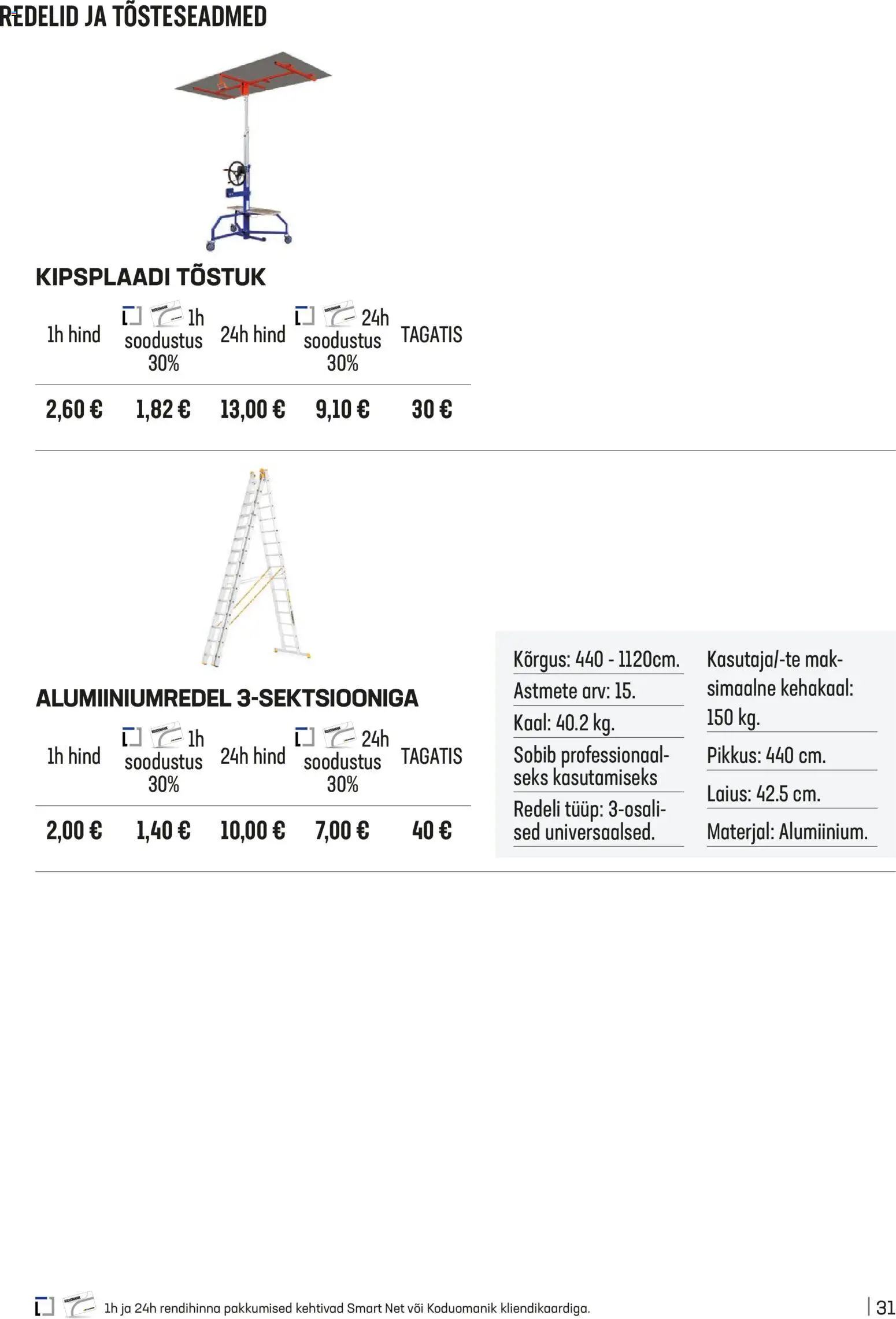 K-Rauta kliendilehe eelvaade alates 2025.12.01