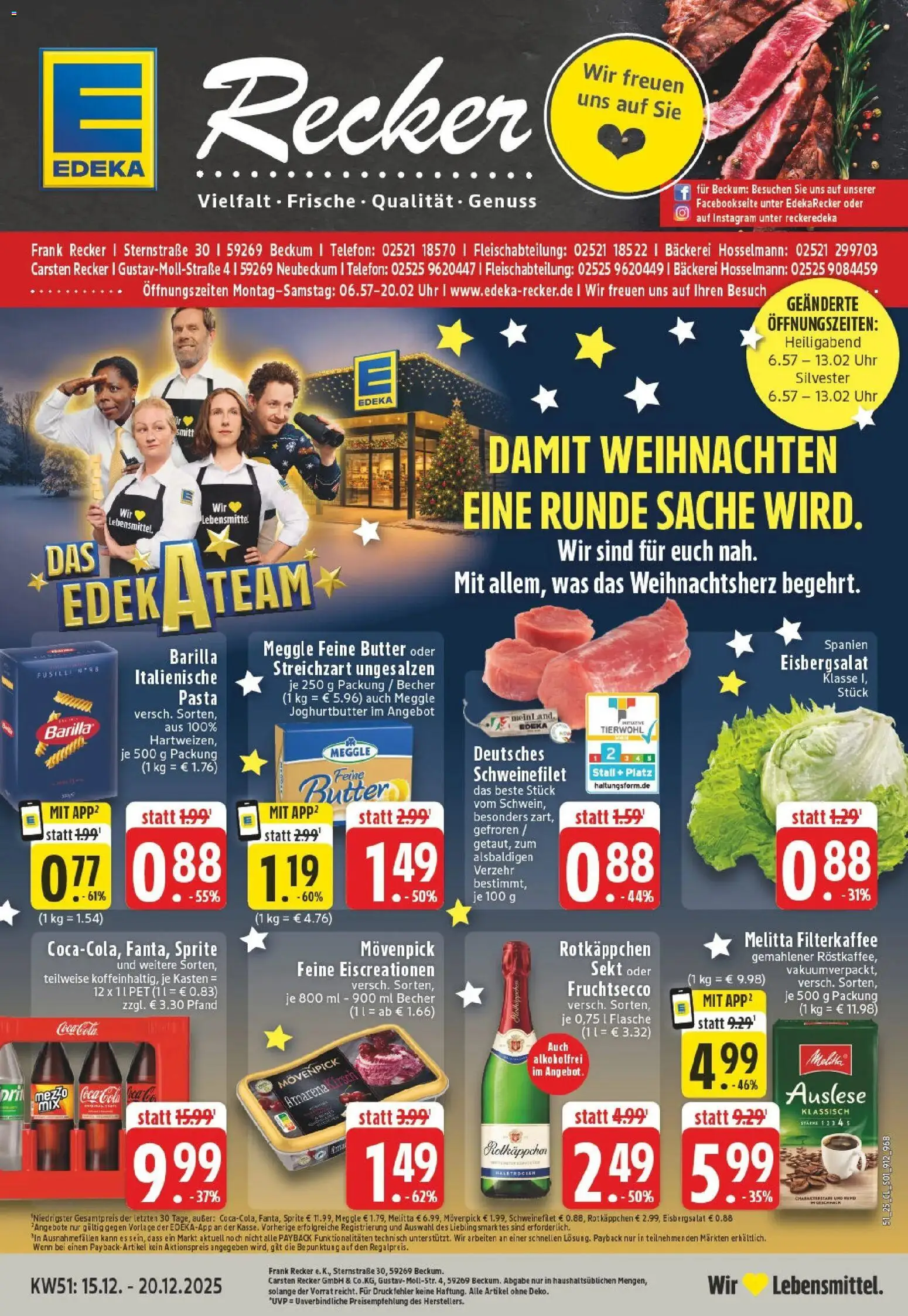 Vorschau von dem Prospekt des Geschäftes Edeka, gültig ab dem 15.12.2025