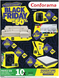 Prévisualisation de Black Friday du magasin Conforama formulaire valide 11/11/2025