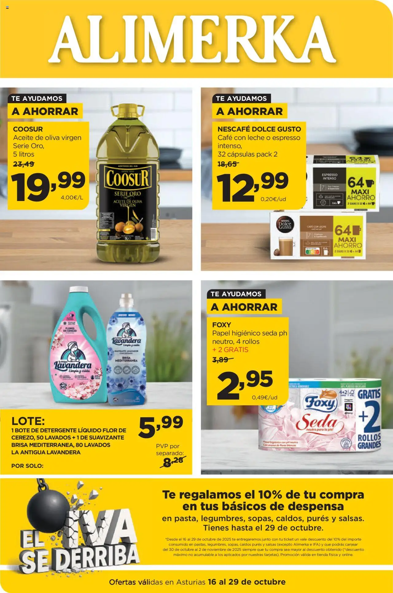 Alimerka Ofertas Asturias >> 16/10 - 29/10/2025 (catálogo)