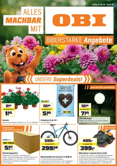 Vorschau des Merkblatts ALLES MACHBAR MIT OBI vom Shop OBI gültig von 31.03.2026 bis 14.04.2026