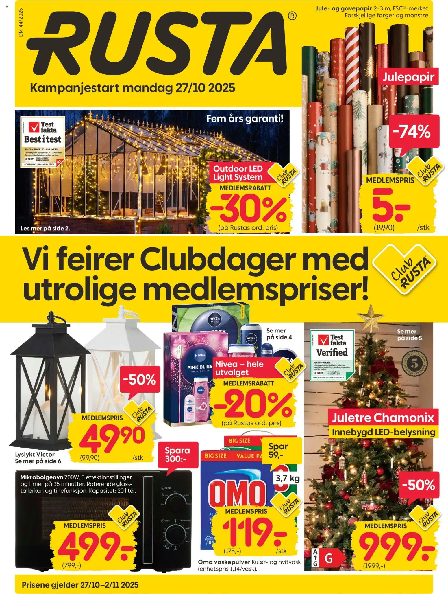 Kundeavis Rusta gyldig fra 27/10/2025 - Sidenummer 1