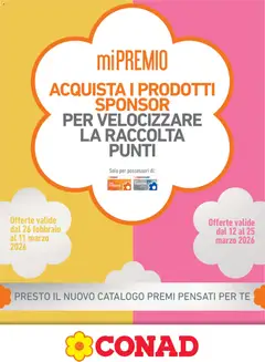 Anteprima dell'opuscolo Volantino Mi Premio Piemonte dal negozio Conad valido da 26/02/2026