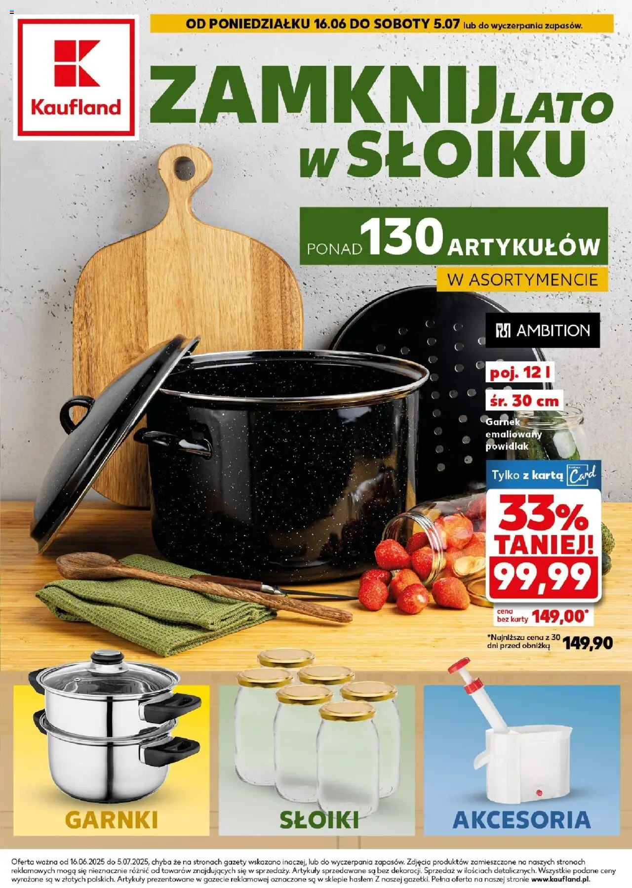 KAUFLAND gazetka promocyjna 16.06.2025 - Promocje - Numer strony 1 - Garnki, Garnek, Karta, Gazety