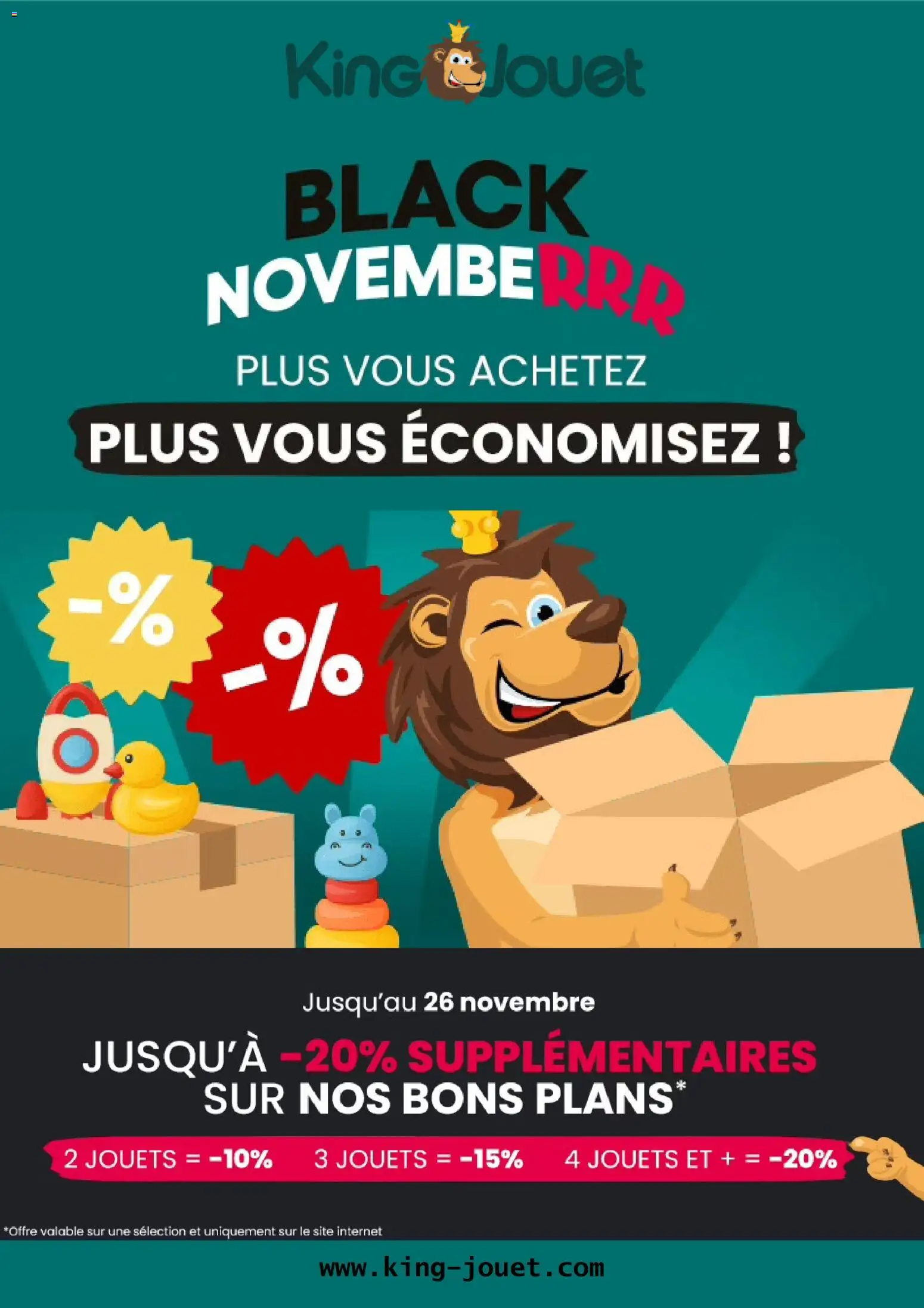 Prévisualisation de Black Friday du magasin King Jouet formulaire valide 12/11/2025 - Jouets
