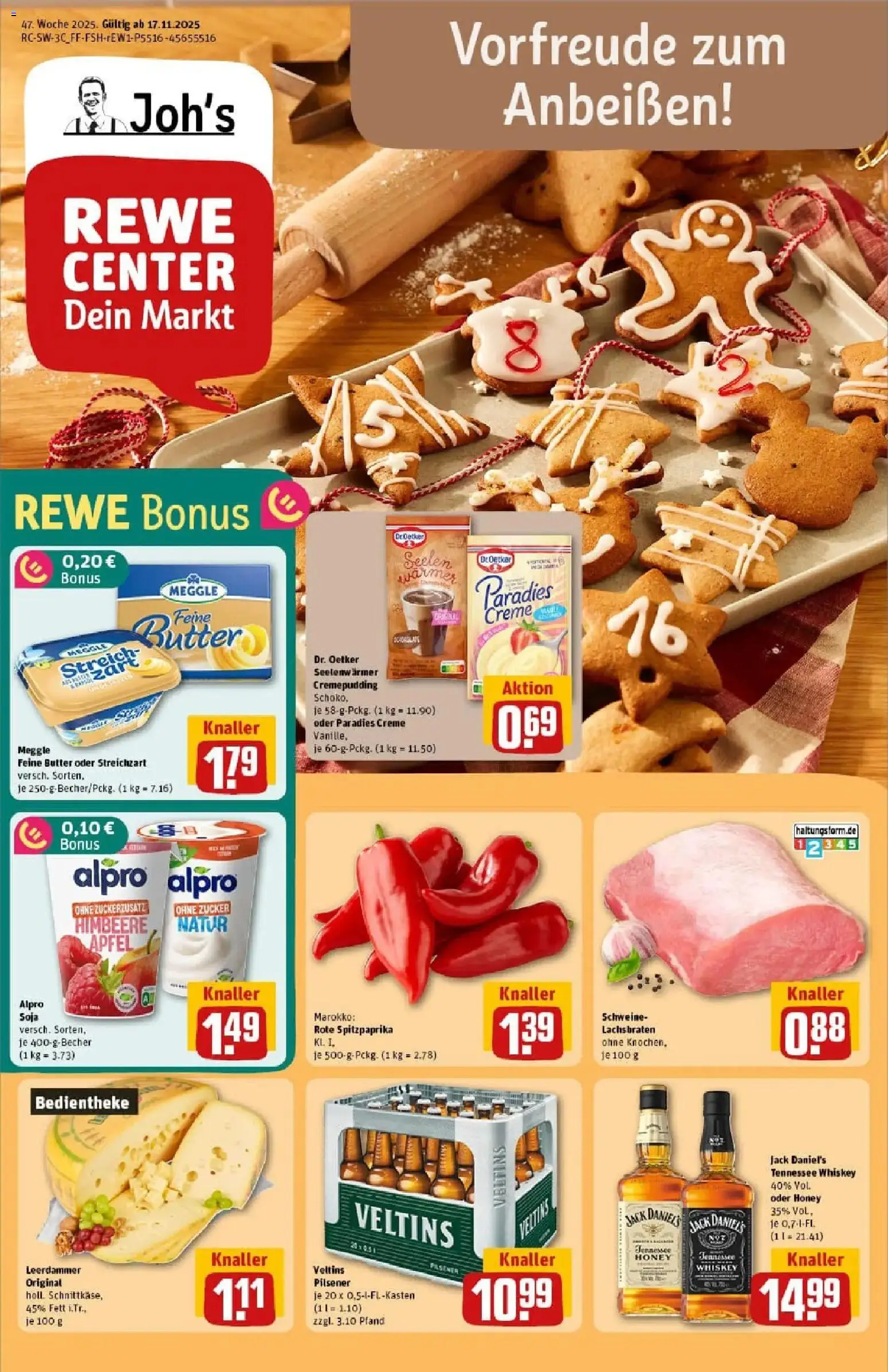 Vorschau von dem Prospekt des Geschäftes Rewe, gültig ab dem 17.11.2025