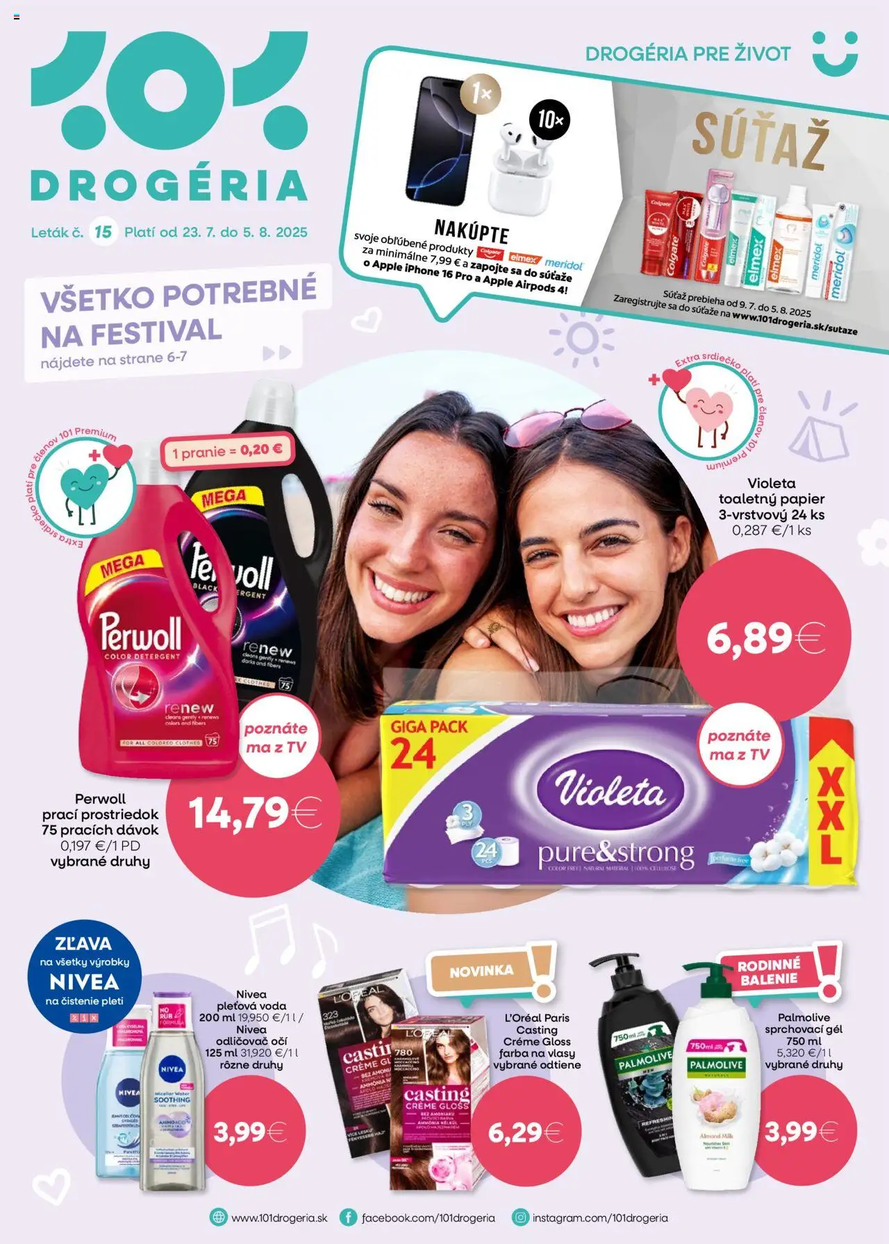 101 drogerie Leták (23.07. - 05.08.2025) - Akčná ponuka