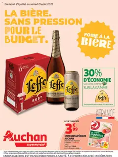 Prévisualisation de Foire à la bière dans votre super : sans pression pour le budget du magasin Auchan formulaire valide 29/07/2025