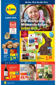 Vorschau des Merkblatts Aktionen vom Shop Lidl gültig von 19.02.2026 bis 25.02.2026