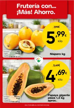 Vista previa del folleto de la tienda Froiz válido desde el 27/04/2026 