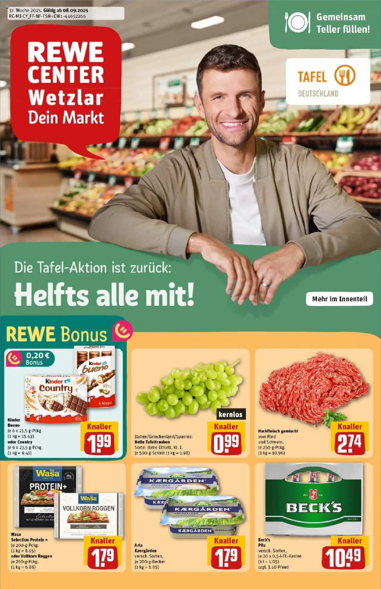 REWE Prospekt ab 07.09.2025 nächste Woche - Prospekt Wetzlar	