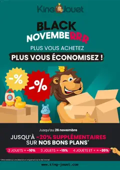 Prévisualisation de Black Friday du magasin King Jouet formulaire valide 12/11/2025