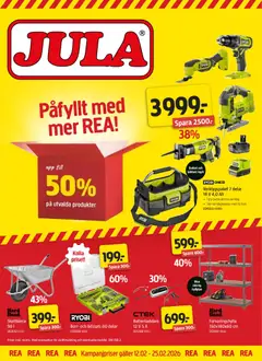 Förhandsgranska reklamblad Aktuella reklamblad Jula från butik Jula gäller från 12/02/2026