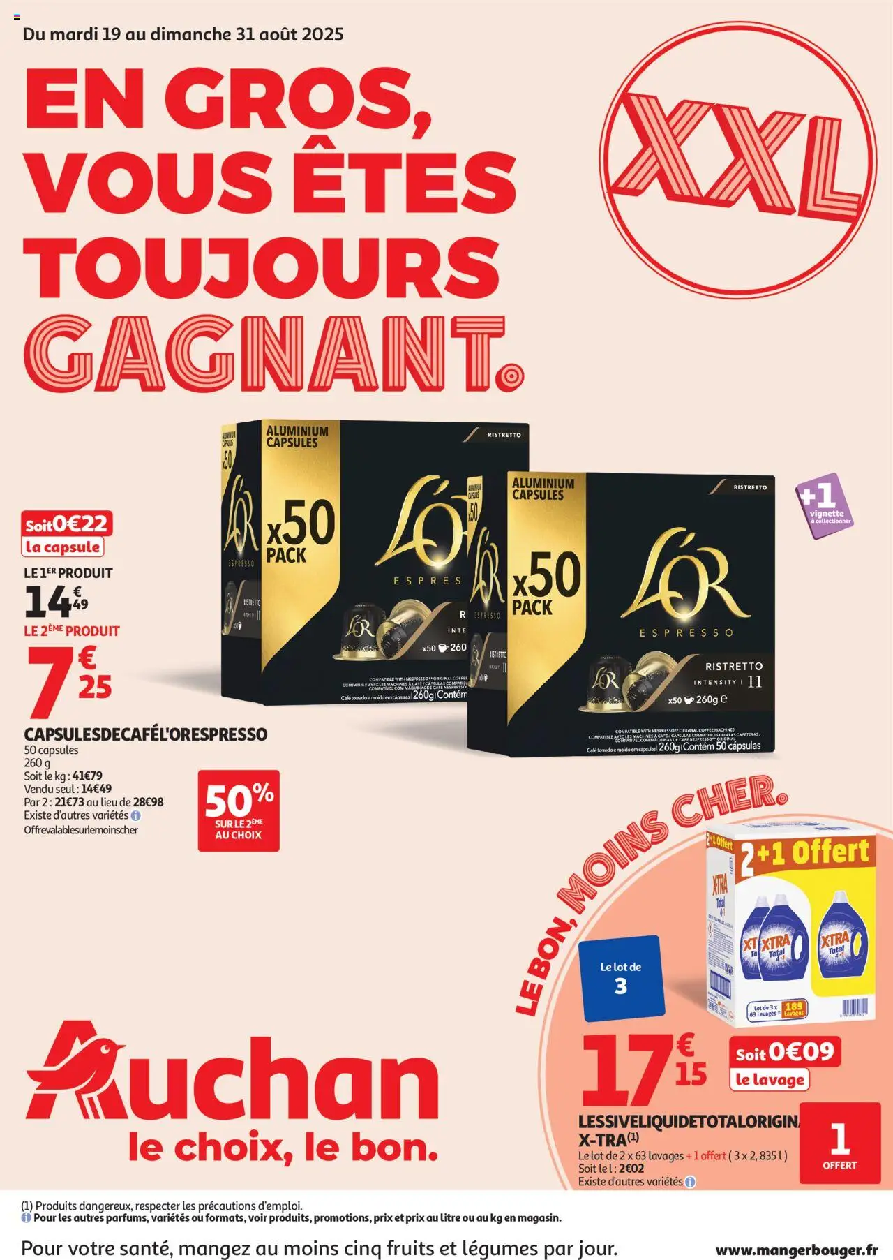 Prospectus de la boutique Auchan valable du 19/08/2025 - Page numéro 1