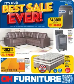Preview of OK Furniture flyer valid from 16/02/2026