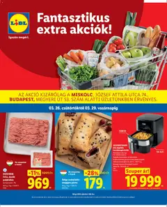 Lidl - Lidl Miskolc, Budapest megtekintése, amely érvényes 2026.03.26.-től