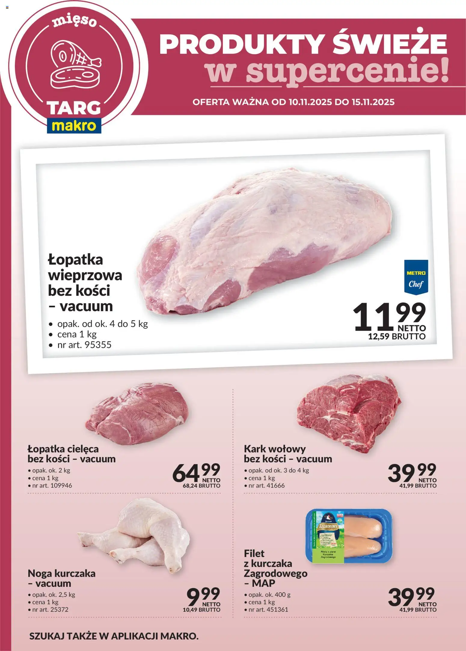Pogląd gazetki "Produkty świeże w supercenie" ze sklepu Makro ważnej od 10.11.2025