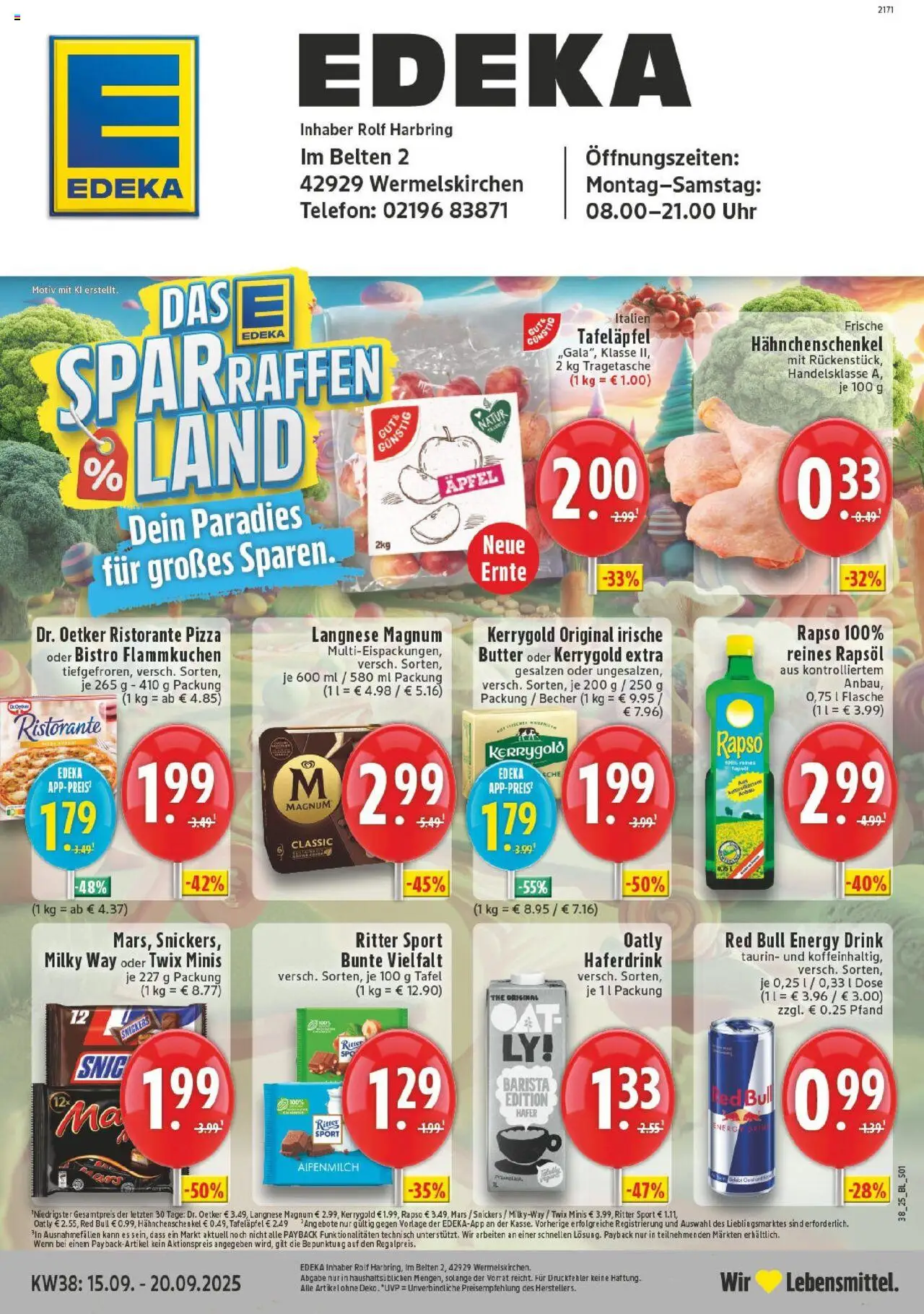EDEKA Prospekt ab 14.09.2025 - Prospekt Wermelskirchen Online