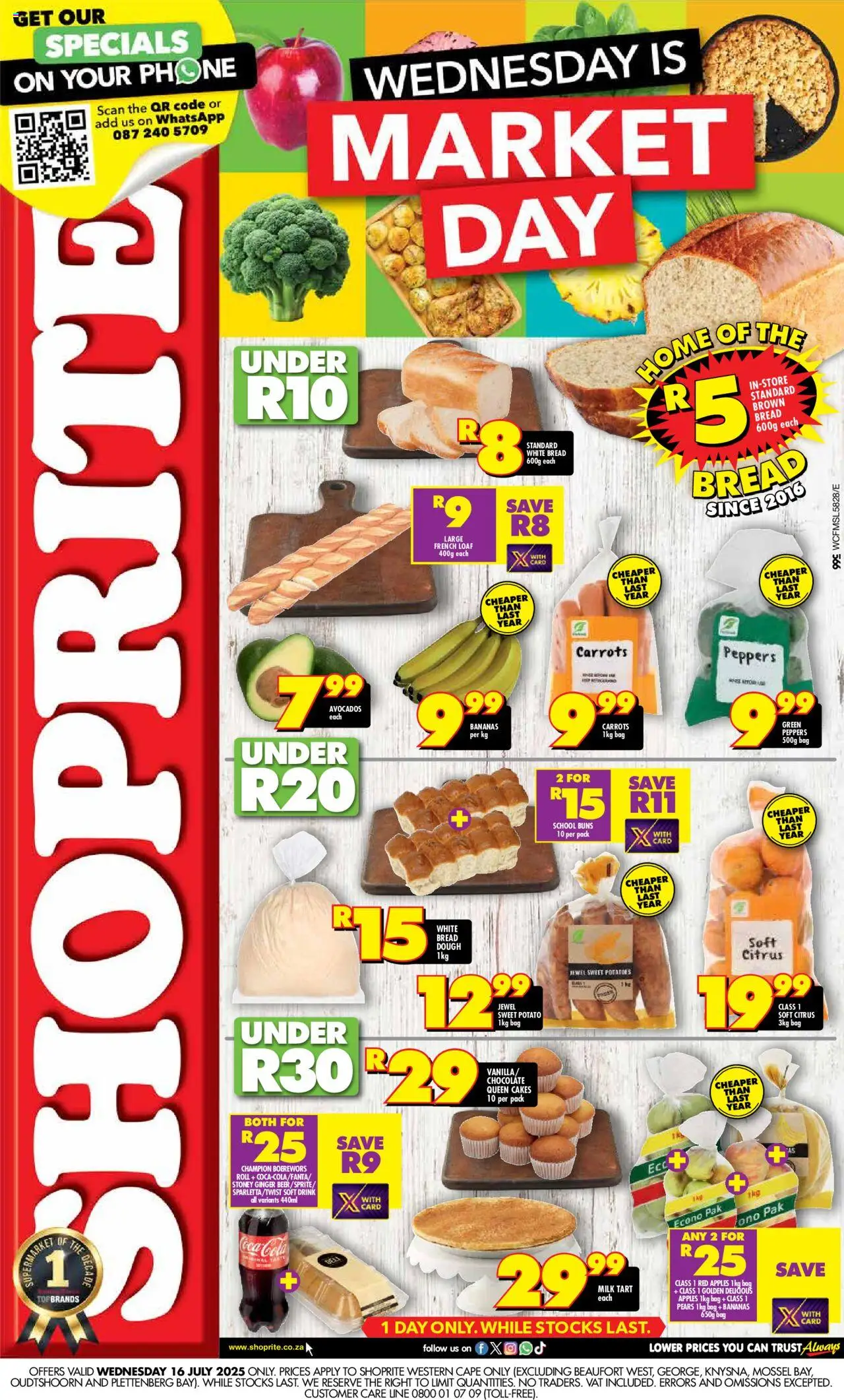 Shoprite Western Cape - Market Day Deals 16/07 - 16/07/2025 >> Catalogue