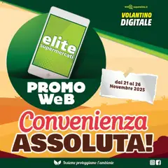 Anteprima dell'opuscolo Volantino Promo Web dal negozio Elite Supermercati valido da 21/11/2025