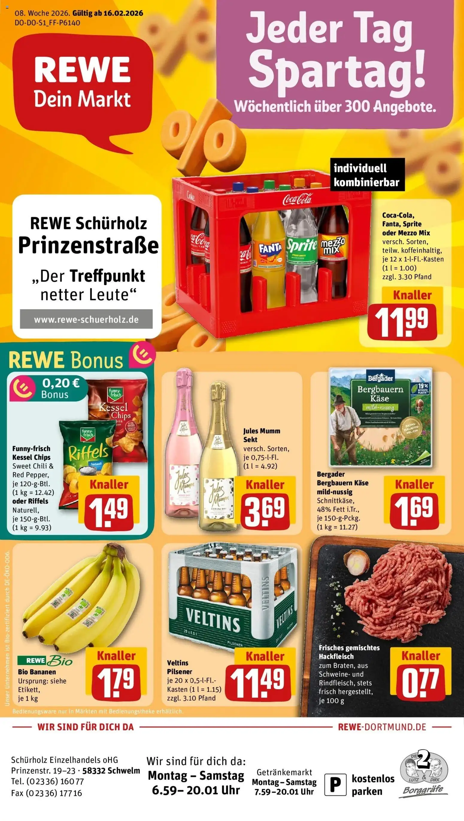 Vorschau von dem Prospekt des Geschäftes Rewe, gültig ab dem 16.02.2026