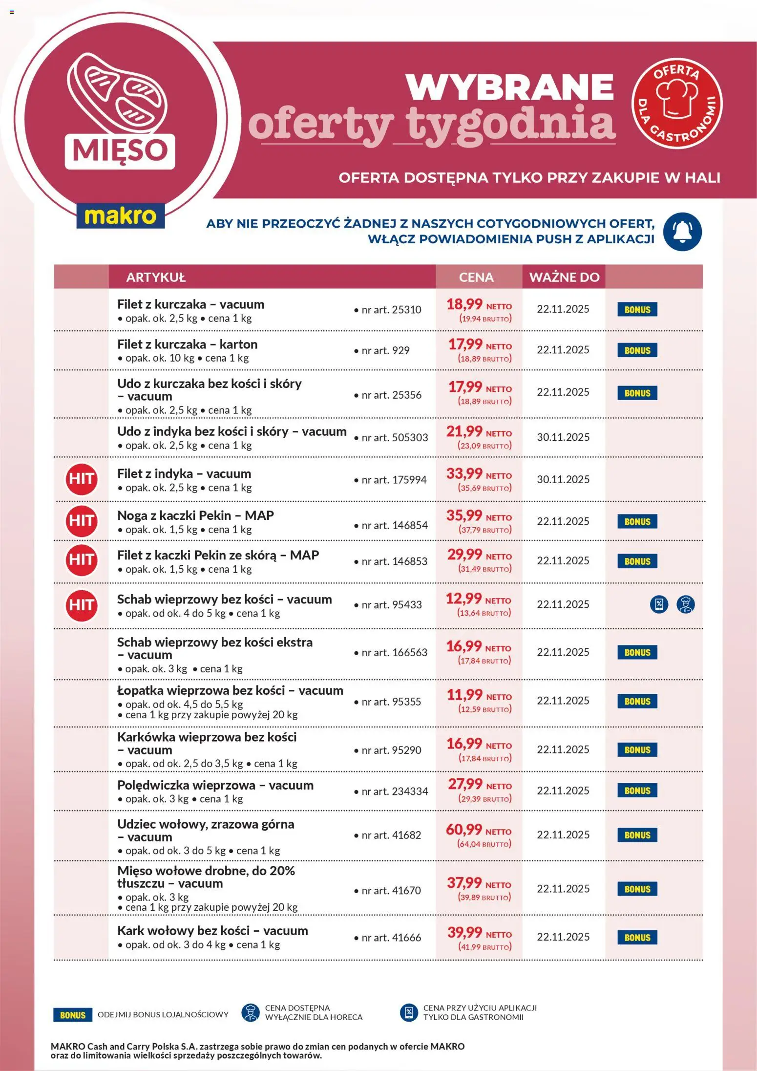 Pogląd gazetki "Wybrane oferty tygodnia" ze sklepu Makro ważnej od 17.11.2025