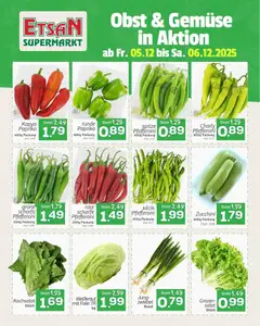 Vorschau der Angebote: ETSAN Obst und Gemüse gültig ab 05.12.2025