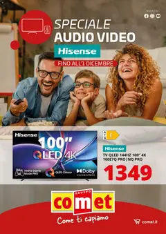 Anteprima dell'opuscolo Volantino Hisense dal negozio Comet valido da 14/11/2025