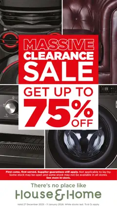 Preview of House and Home flyer valid from 27/12/2025
