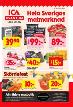 Förhandsgranska reklamblad Södra Sandby från butik ICA Kvantum gäller från 15/09/2025