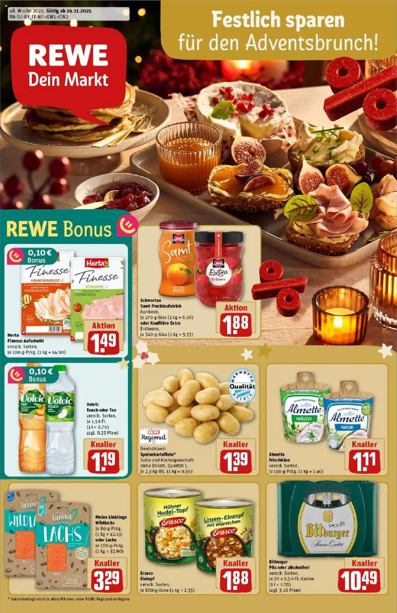 Vorschau von dem Prospekt des Geschäftes Rewe, gültig ab dem 23.11.2025